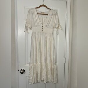 Altar’d State White Midi Dress
